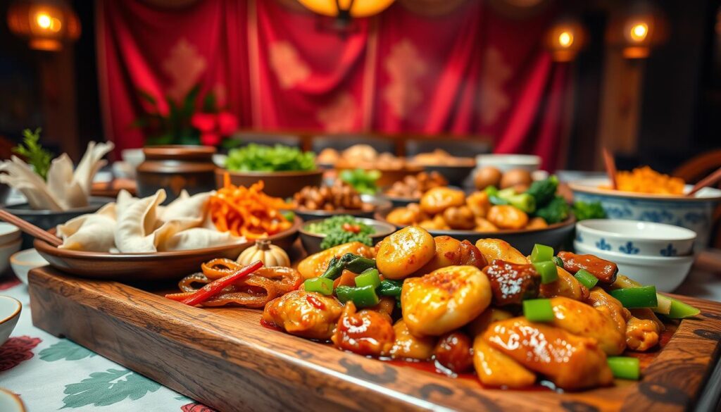 Chinese cuisine serving suggestions