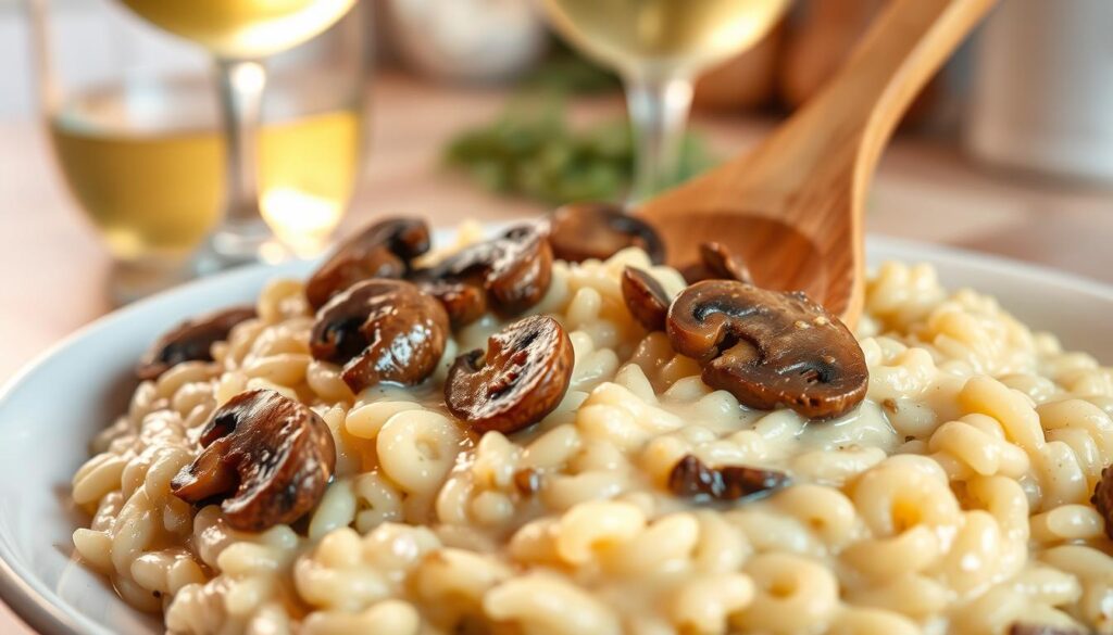 creamy mushroom risotto